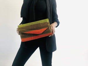Handmade African Print Clutch