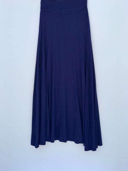 Cloud Comfort Navy Maxi Skirt