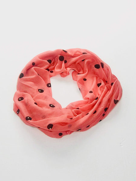 Pearl-Studded Polka Scarf