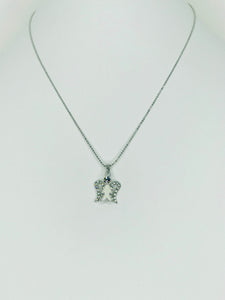 Angelic Spark Necklace with rhinestone wing pendant, nickel-free, scratch-resistant, and available in black for a bold look.